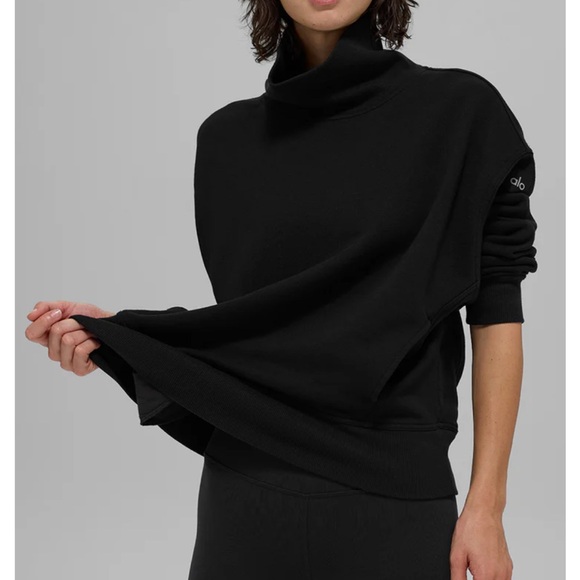 ALO Yoga Tops - Alo Hazy Mock Neck Pullover size S
